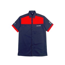 訂製撞色短袖袖口    設計繡花logo   下襬衫側開叉設計  工業制服製衣廠  台灣輪胎 製造 汽車 修理  D371 訂製撞色短袖袖口    設計繡花logo   下襬衫側開叉設計  工業制服製衣廠  台灣輪胎 製造 汽車 修理  D371